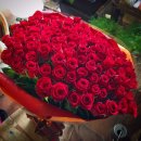 画像: 赤バラ108本花束