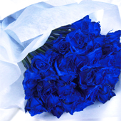 画像3: 【キラキラ☆ラメ仕様】人気の青バラ【ブルーローズ】30本キラキラ花束11400円